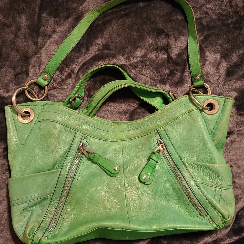 B Makowsky Leather Satchel